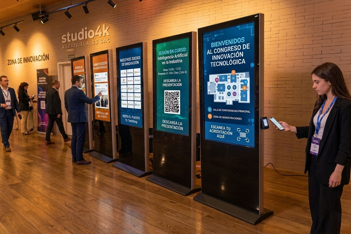 Alquiler de tótems interactivos para eventos corporativos